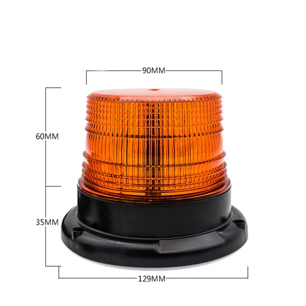 Girofar auto LED galben cu efect de rotatie sau stroboscopic 12V / 24V - Boomsale.ro
