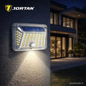 Set 10 Bucăți Lampă Solară LED 90 LED-uri, Senzor de Mișcare, IP65 Impermeabilă, Panou Solar, Lumină Alb Rece pentru Curte, Grădină, Terasă – JORTAN - Boomsale.ro