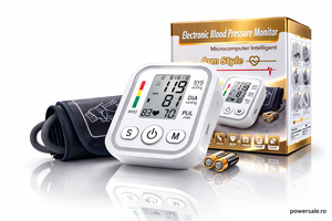 Set Tensiometru Digital de Braț + Pulsoximetru OLED - Boomsale.ro