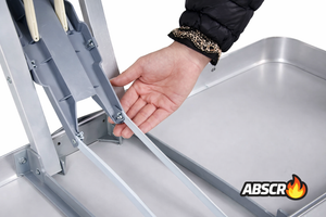 Masa pliabila aluminiu tip geamantan cu 4 scaune si suport umbrela – ideala pentru picnic, camping si gradina - Boomsale.ro