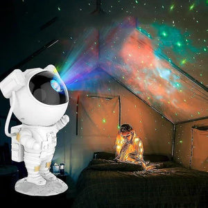 Proiector laser Astronaut cu joc de lumini nebula si stele, LED - Boomsale.ro