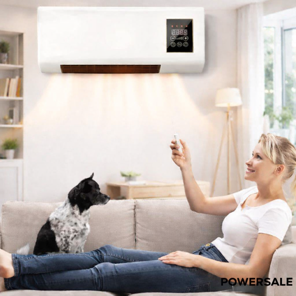 Aeroterma Portabila 2 in 1 cu Telecomanda – Racire si Incalzire Rapida, Control Digital, Design Compact - Boomsale.ro