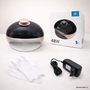 Lampă UV LED 48W Global Fashion S1 pentru Manichiură și Pedichiură – 30 LED-uri, Timer 10/30/60s, Senzor Automat - Boomsale.ro