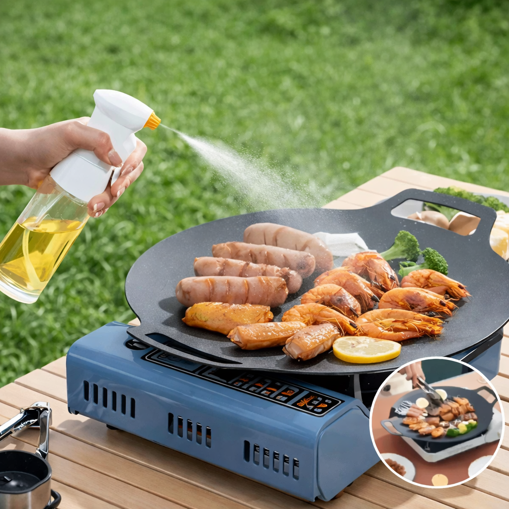 Set 2 Bucăți Plită Japoneză 32 cm – Antiaderentă, Gătire Rapidă pe Aragaz & Inducție - Boomsale.ro