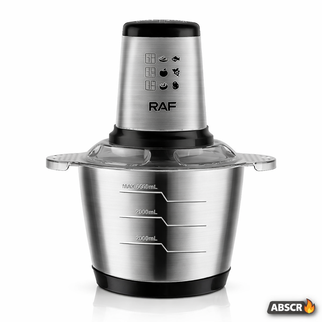Tocator electric RAF R.7031, 1000W, bol inox 3L, 2 viteze, lame din otel inoxidabil - Boomsale.ro
