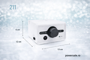 Pila Electrică Strong Max 211, 65W, 35000 RPM – Freză Unghii Profesională Manichiură & Pedichiură Albă - Boomsale.ro