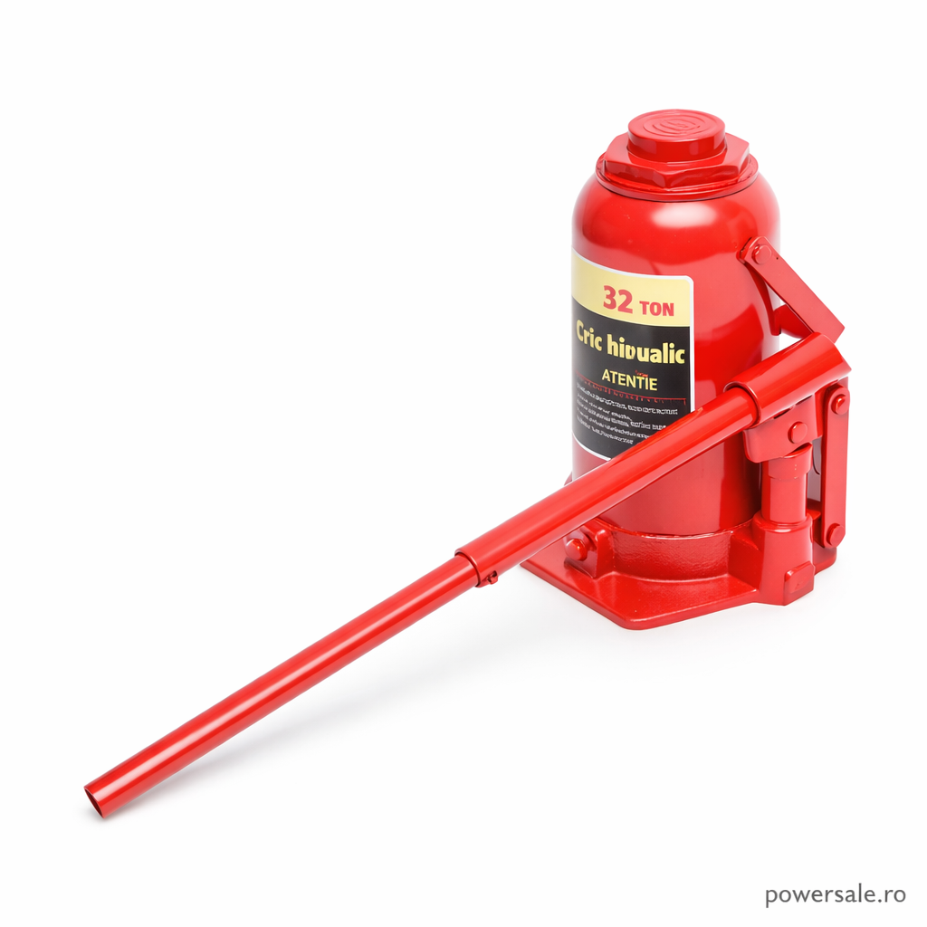Cric hidraulic profesional 32 tone – ridicare sigură pentru camioane, tractoare și utilaje grele - Boomsale.ro