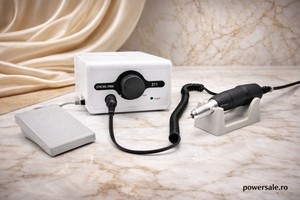 Pila Electrică Strong Max 211, 65W, 35000 RPM – Freză Unghii Profesională Manichiură & Pedichiură Albă - Boomsale.ro