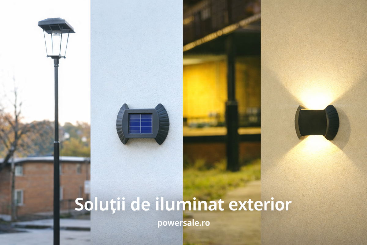 Set 10 Lampi Solare de Perete – Iluminat Exterior Modern si Economic - Boomsale.ro