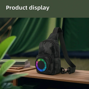 Boxă portabilă tip rucsac, Bluetooth 5.0, lumini RGB, FM, TWS, power bank - Boomsale.ro