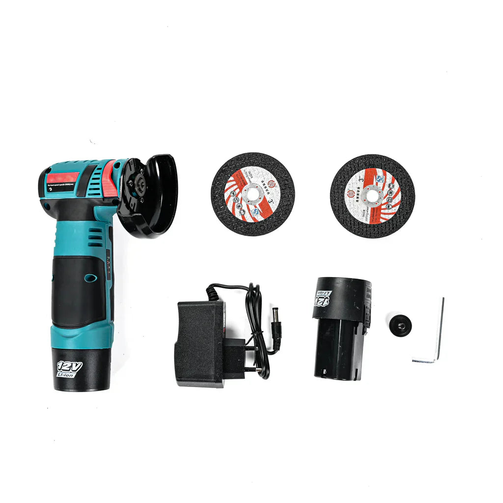 Mini Polizor unghiular portabil cu 2 acumulatori si 2 discuri, 48V, 500W - Boomsale.ro