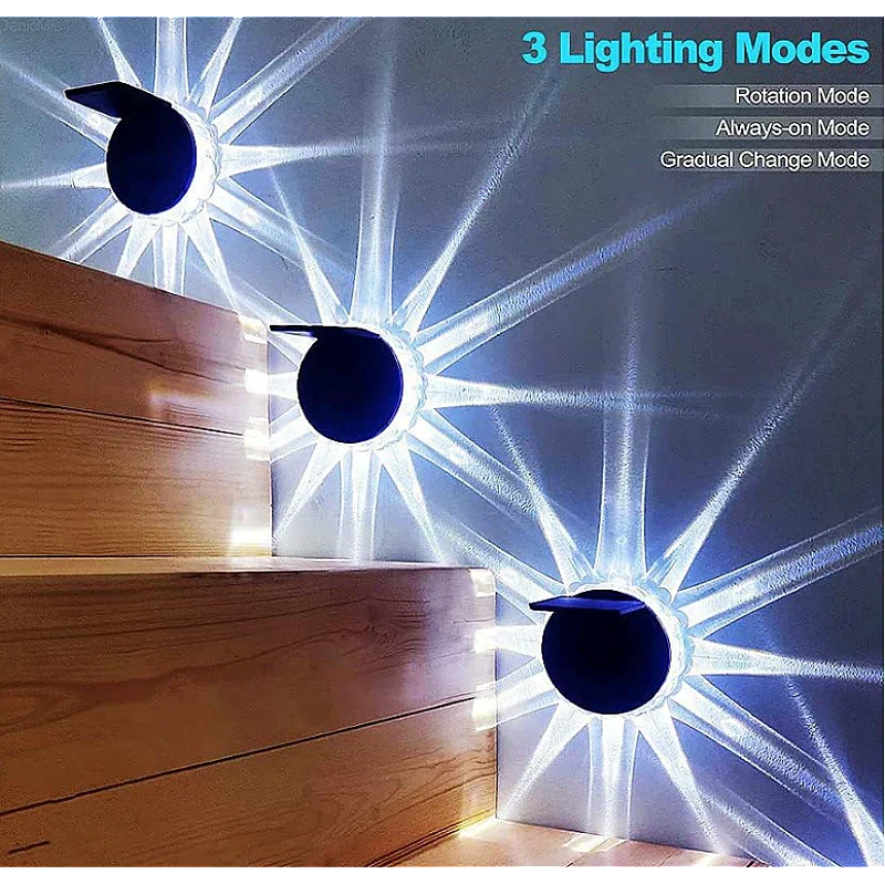Set 6 Lampi Exterior Calitate APF de Perete/ Gard cu panou Pentru iluminare Gradina/ Terasa, rezistenta la apa - Boomsale.ro