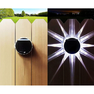Set 6 Lampi Exterior Calitate APF de Perete/ Gard cu panou Pentru iluminare Gradina/ Terasa, rezistenta la apa - Boomsale.ro