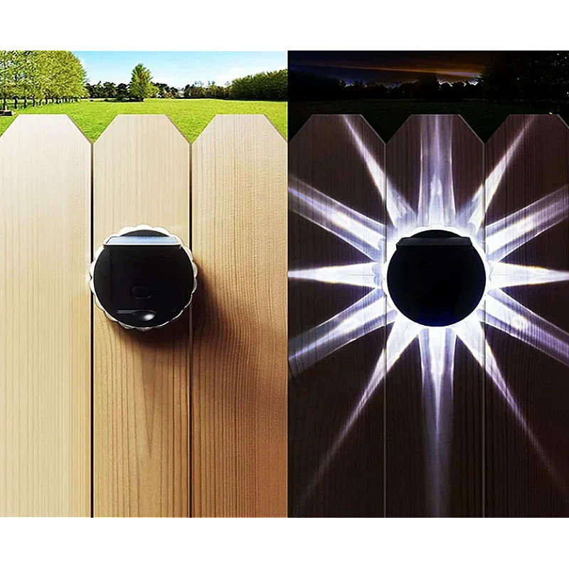 Set 6 Lampi Exterior Calitate APF de Perete/ Gard cu panou Pentru iluminare Gradina/ Terasa, rezistenta la apa - Boomsale.ro