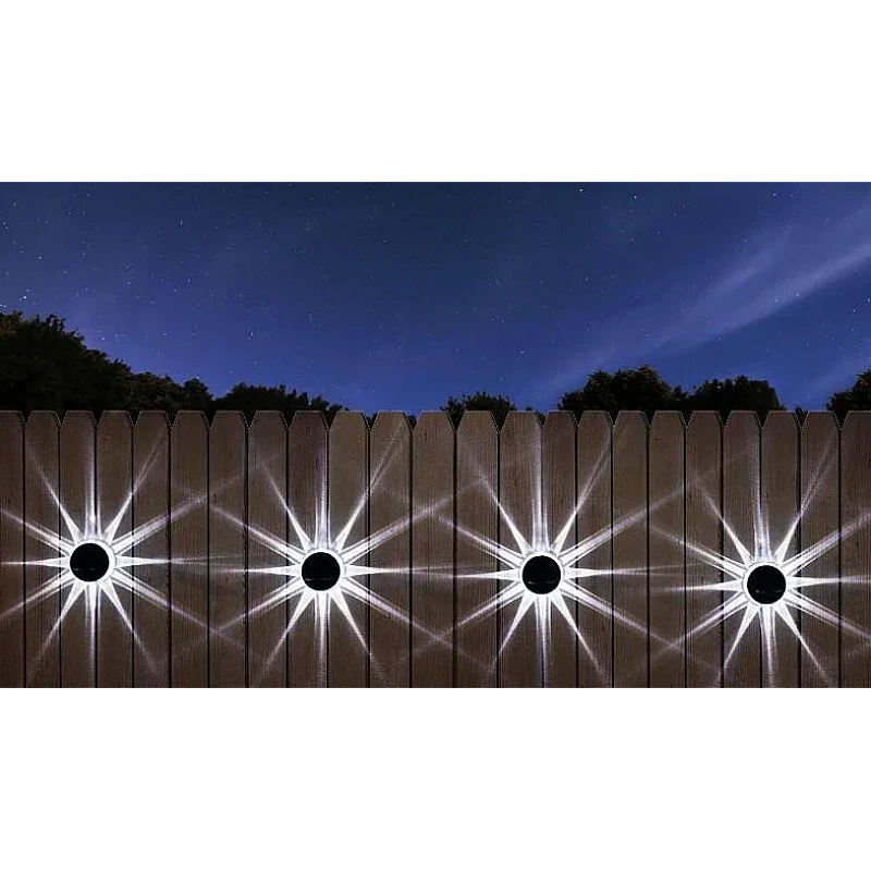 Set 6 Lampi Exterior Calitate APF de Perete/ Gard cu panou Pentru iluminare Gradina/ Terasa, rezistenta la apa - Boomsale.ro