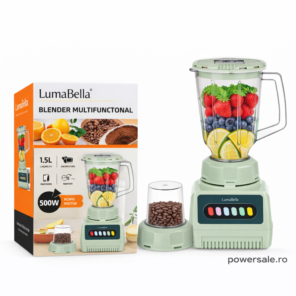 Blender Multifunctional LumaBella LB-53021 – 500W, 1.5 L - Boomsale.ro