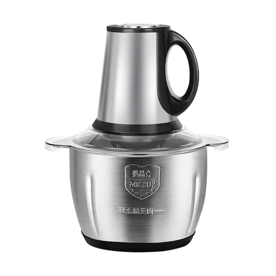Tocator electric carne si legume, 4 lame inox, 2 viteze, capacitate mare, bol inox - Boomsale.ro
