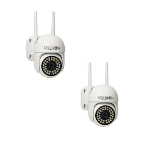 Set 2 Camere Supraveghere Wi-Fi Visuron – Viziune Nocturnă, 38 LED IR, Full HD 1080p - Boomsale.ro