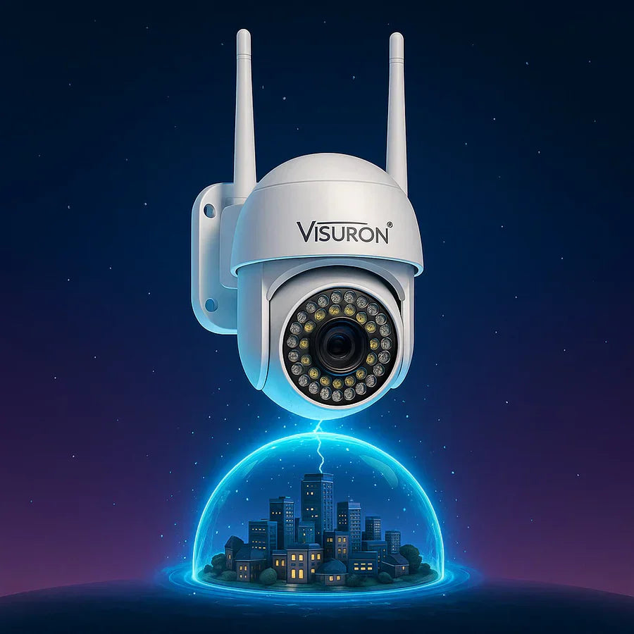 Set 2 Camere Supraveghere Wi-Fi Visuron – Viziune Nocturnă, 38 LED IR, Full HD 1080p - Boomsale.ro