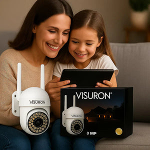 Set 2 Camere Supraveghere Wi-Fi Visuron – Viziune Nocturnă, 38 LED IR, Full HD 1080p - Boomsale.ro