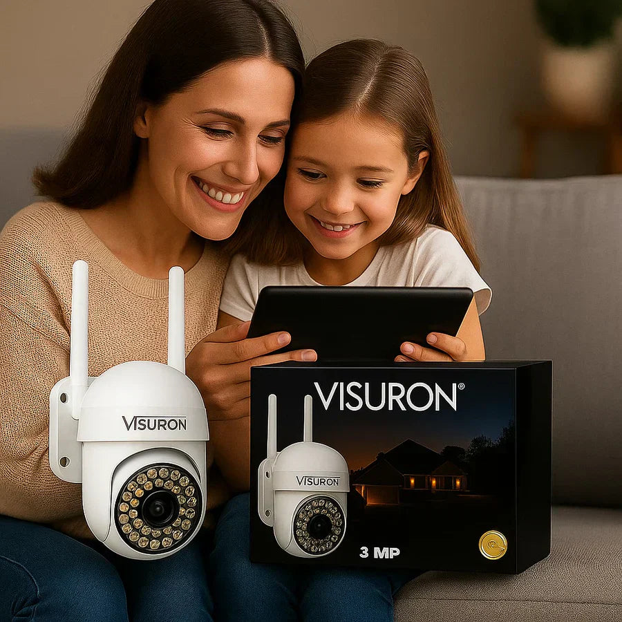 Set 2 Camere Supraveghere Wi-Fi Visuron – Viziune Nocturnă, 38 LED IR, Full HD 1080p - Boomsale.ro