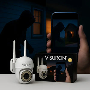 Set 2 Camere Supraveghere Wi-Fi Visuron – Viziune Nocturnă, 38 LED IR, Full HD 1080p - Boomsale.ro