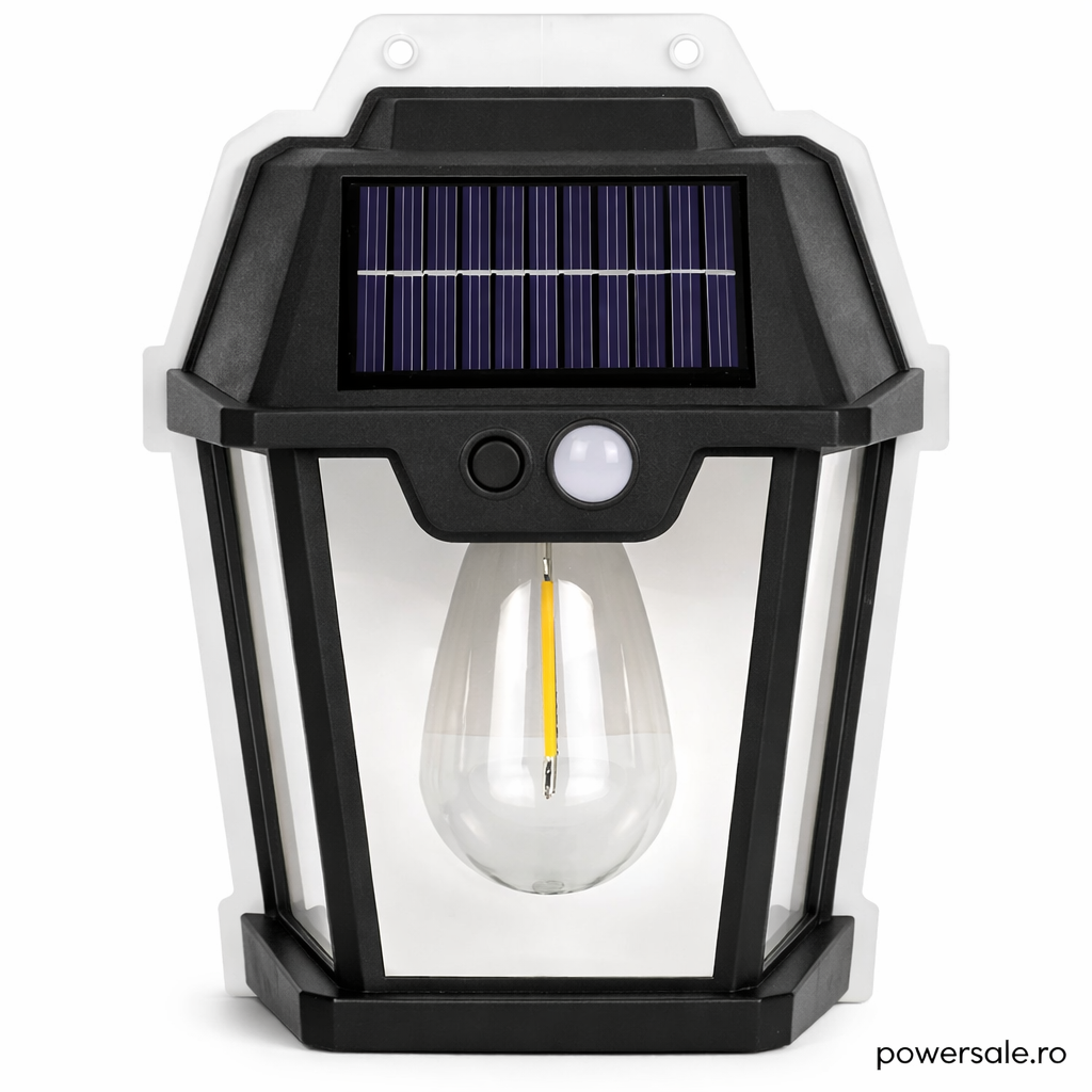 Set 8 Bucăți Lampă Solară de Perete Exterior cu Senzor de Mișcare și Senzor Crepuscular, 3 Moduri Iluminare - Boomsale.ro