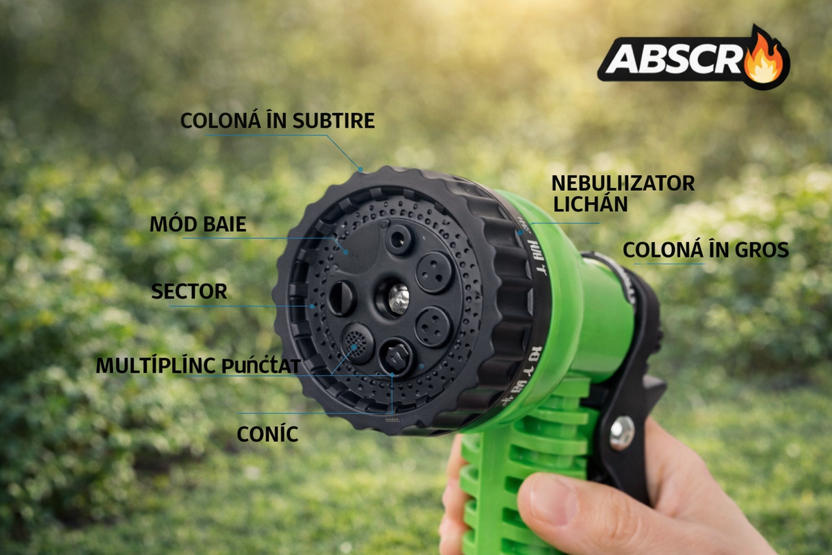 Set 2 Bucăți Furtun Extensibil 30m calitate Premium + Pistol 8 Funcții - Boomsale.ro