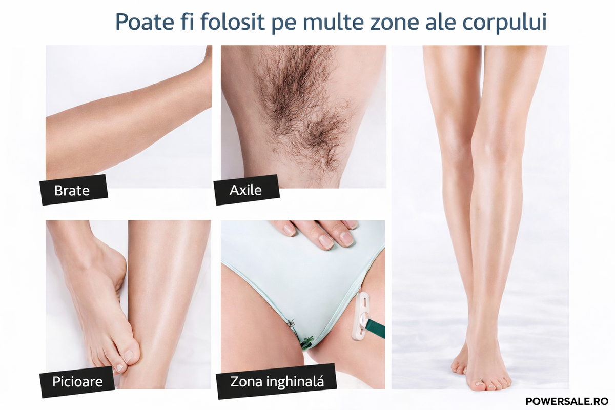 Set 2 Bucăți Dispozitiv Nano Glass pentru Îndepărtarea Părului – Epilare Rapidă, Delicată și Reutilizabilă, Efect de Piele Fină - Boomsale.ro
