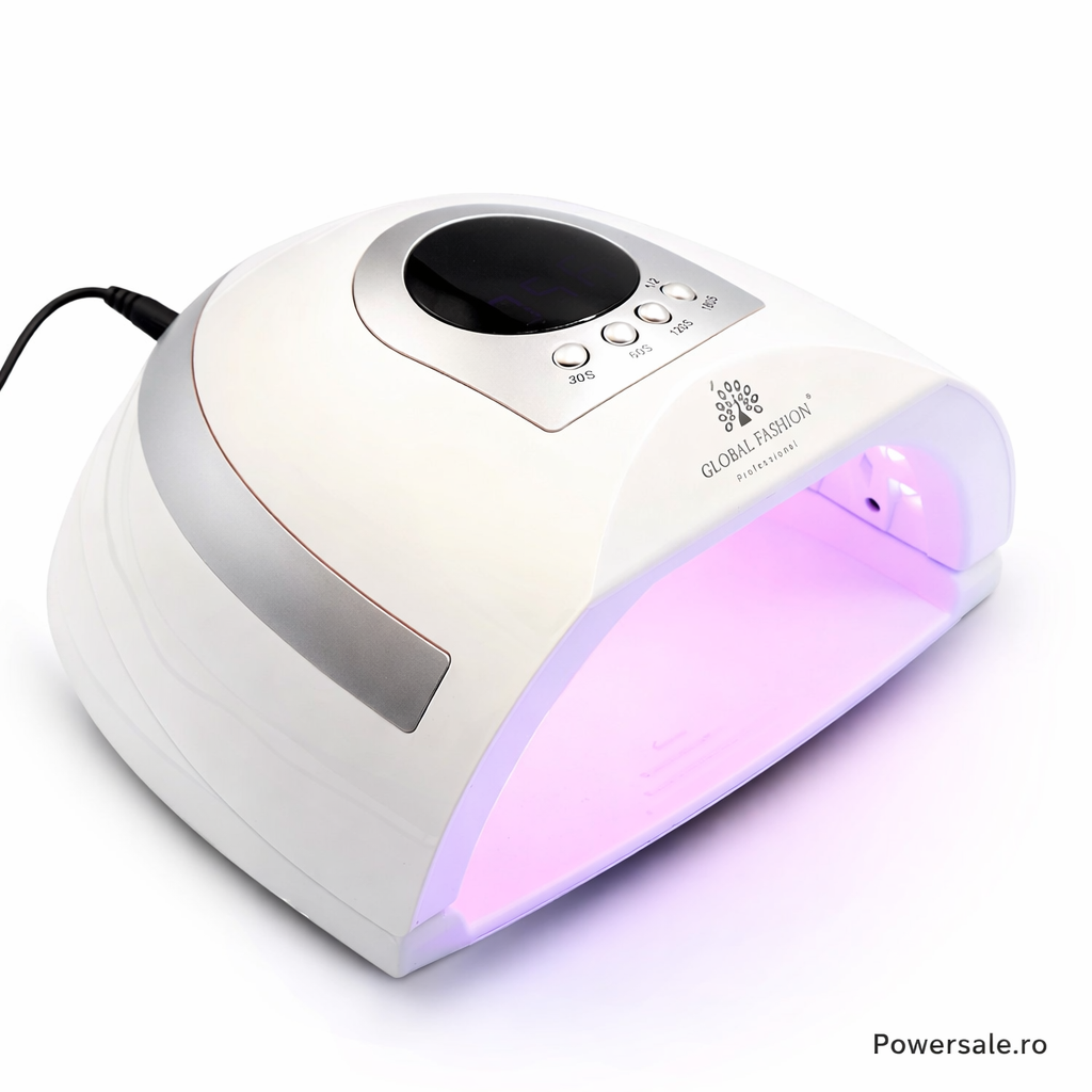 Lampă Unghii LED UV Global Fashion L-1004 268W Profesională – Uscare Rapidă Gel și Ojă Semipermanentă - Boomsale.ro