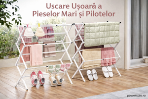 Uscător de rufe vertical pliabil 40-75x37x105 cm – Suport uscare haine compact, extensibil și stabil pentru interior - Boomsale.ro