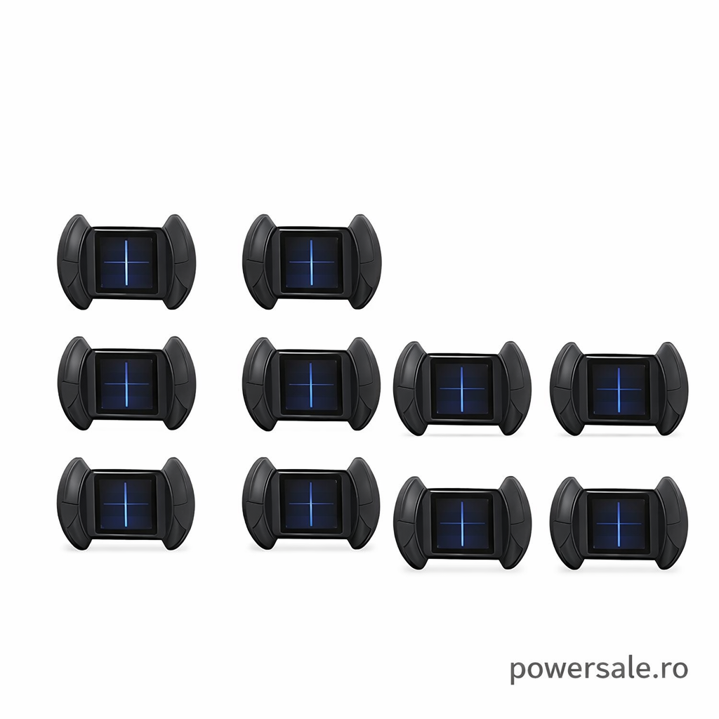 Set 10 Lampi Solare de Perete – Iluminat Exterior Modern si Economic - Boomsale.ro