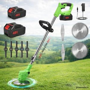 Motocoasă Electrică cu Acumulator 48V 4000 mAh, 20.000 RPM, Braț Reglabil, Autonomie 4 Ore + CADOU Mănuși Protecție - Boomsale.ro