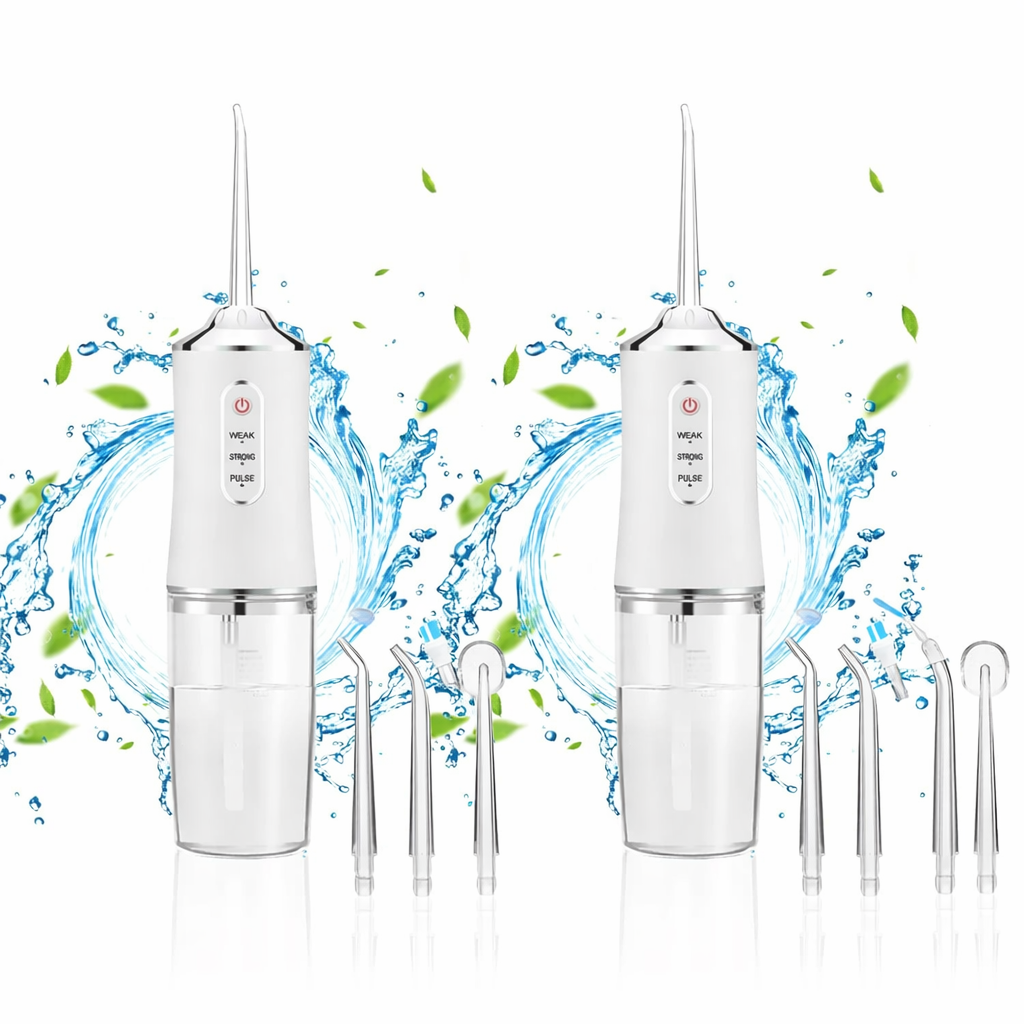 Set 2 bucati Irigator Bucal Portabil cu Rezervor 220 ml - Boomsale.ro
