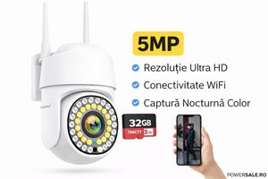 Pachet 5 Camere Supraveghere 5MP + CADOU 5 Carduri 32GB - Boomsale.ro