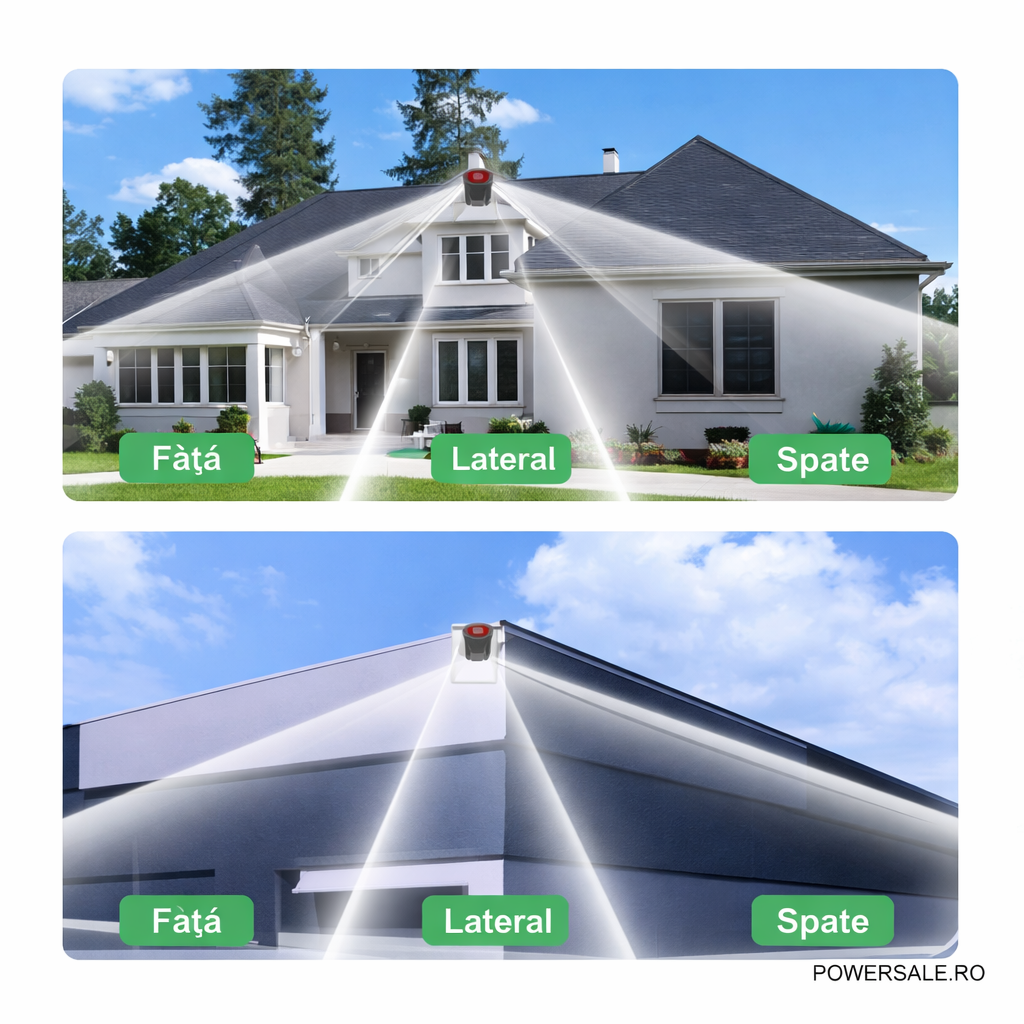 Set 2 Camere Supraveghere 4G Exterior 4K, Zoom 10X, Detectare Persoane, Rotire 360°, IP66 - Boomsale.ro