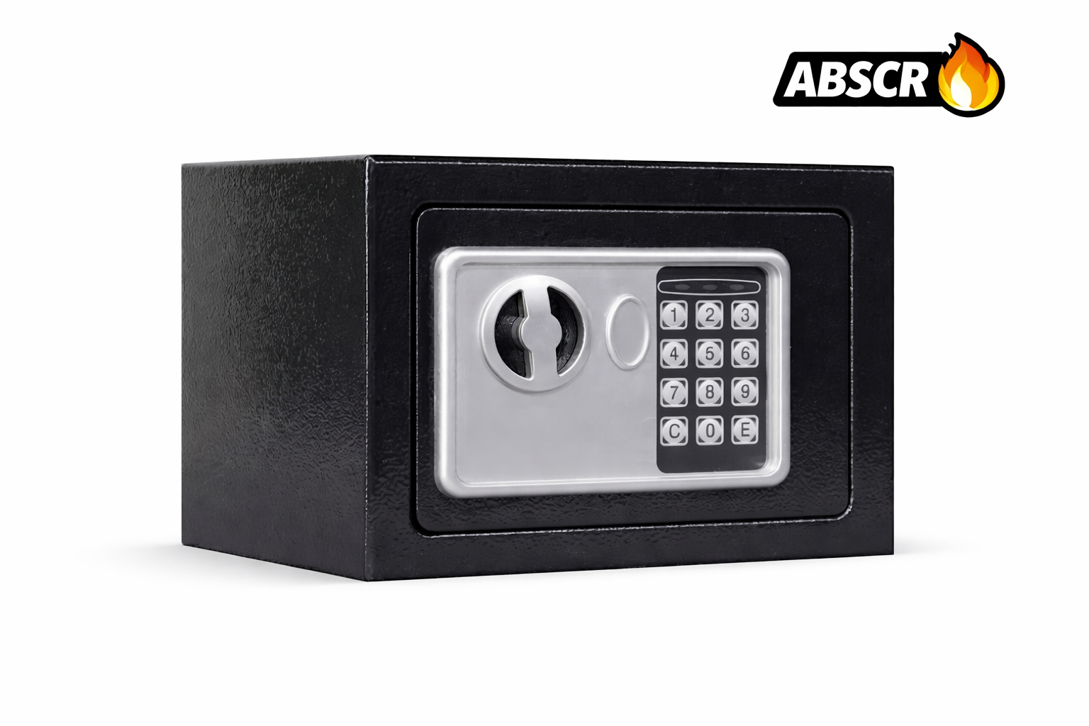 Seif din Oțel cu Închidere Electronică și Cheie 170x230x170 mm – Seif Securizat pentru Bani, Bijuterii și Documente - Boomsale.ro