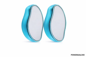 Set 2 Bucăți Dispozitiv Nano Glass pentru Îndepărtarea Părului – Epilare Rapidă, Delicată și Reutilizabilă, Efect de Piele Fină - Boomsale.ro