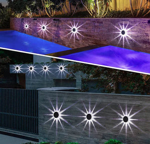 Set 4 Lampi Solare LED Model Floare, Senzor de Lumina - Boomsale.ro