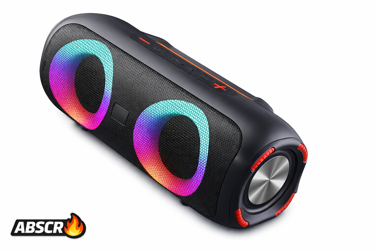 Boxă Portabilă rezistenta la apa Bluetooth 5.0 30W – 4000mAh, Lumini RGB, IPX6, USB/AUX/SD/FM, Sunet Puternic, Portabilă - Boomsale.ro