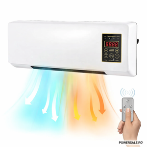 Aeroterma Portabila 2 in 1 cu Telecomanda – Racire si Incalzire Rapida, Control Digital, Design Compact - Boomsale.ro