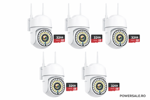 Pachet 5 Camere Supraveghere 5MP + CADOU 5 Carduri 32GB - Boomsale.ro