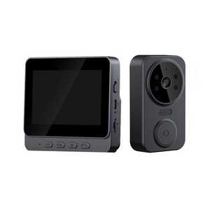 Videointerfon Inteligent cu Ecran 4.3” – Cameră HD 1080P, Comunicare Bidirecțională, Vedere Nocturnă, Baterie Reîncărcabilă - Boomsale.ro