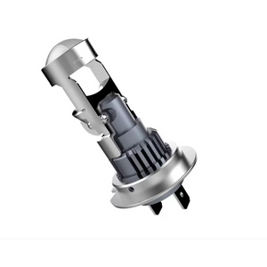 Set 2 Becuri Auto H4, H7, LED cu Lupa PRO, 140W, Set 2, 6500K, Luminozitate 300% - Boomsale.ro