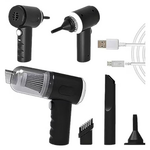 Aspirator Portabil, 3 in 1, Ideal pentru Masina, Casa si Birou, Putere 120W, Autonomie 20 Minute, Functie Aspirare si Suflare - Boomsale.ro