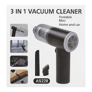 Aspirator Portabil, 3 in 1, Ideal pentru Masina, Casa si Birou, Putere 120W, Autonomie 20 Minute, Functie Aspirare si Suflare - Boomsale.ro