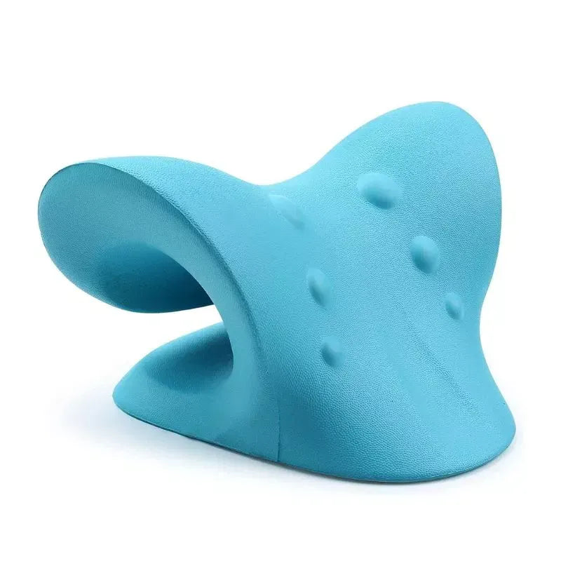 Set 2 Perne cervicale pentru gat si umeri, dispozitiv tractiune si relaxare musculara, culoare albastra - Boomsale.ro
