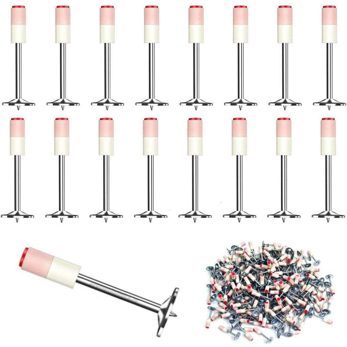 Set cuie tip ciupercă 7.2 mm pentru pistol cu autopropulsare, 300 buc - Boomsale.ro