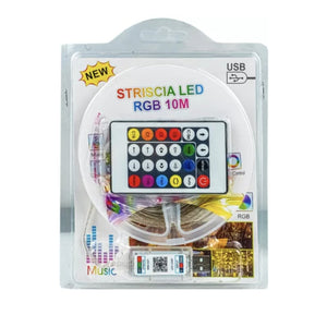 Set 2 Banda LED RGB 10m, Multicolor, Aplicatie Telefon, Intensitate Reglabila - Boomsale.ro