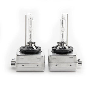 Set 2 becuri Xenon D1S White auto pentru far, suport metalic, 35W, 6000K - Boomsale.ro